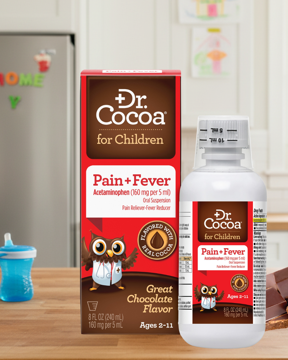 Dr. Cocoa® for Children - Pain Relief & Fever Reducer, 8 FL OZ (240mL)