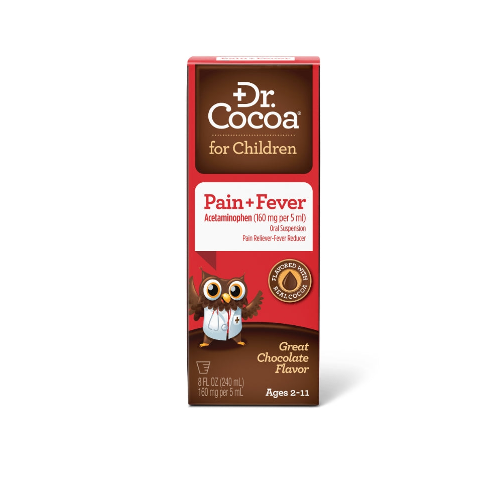 COMING SOON! Dr. Cocoa Children's Acetaminophen - Great Chocolate Flavor 8 oz