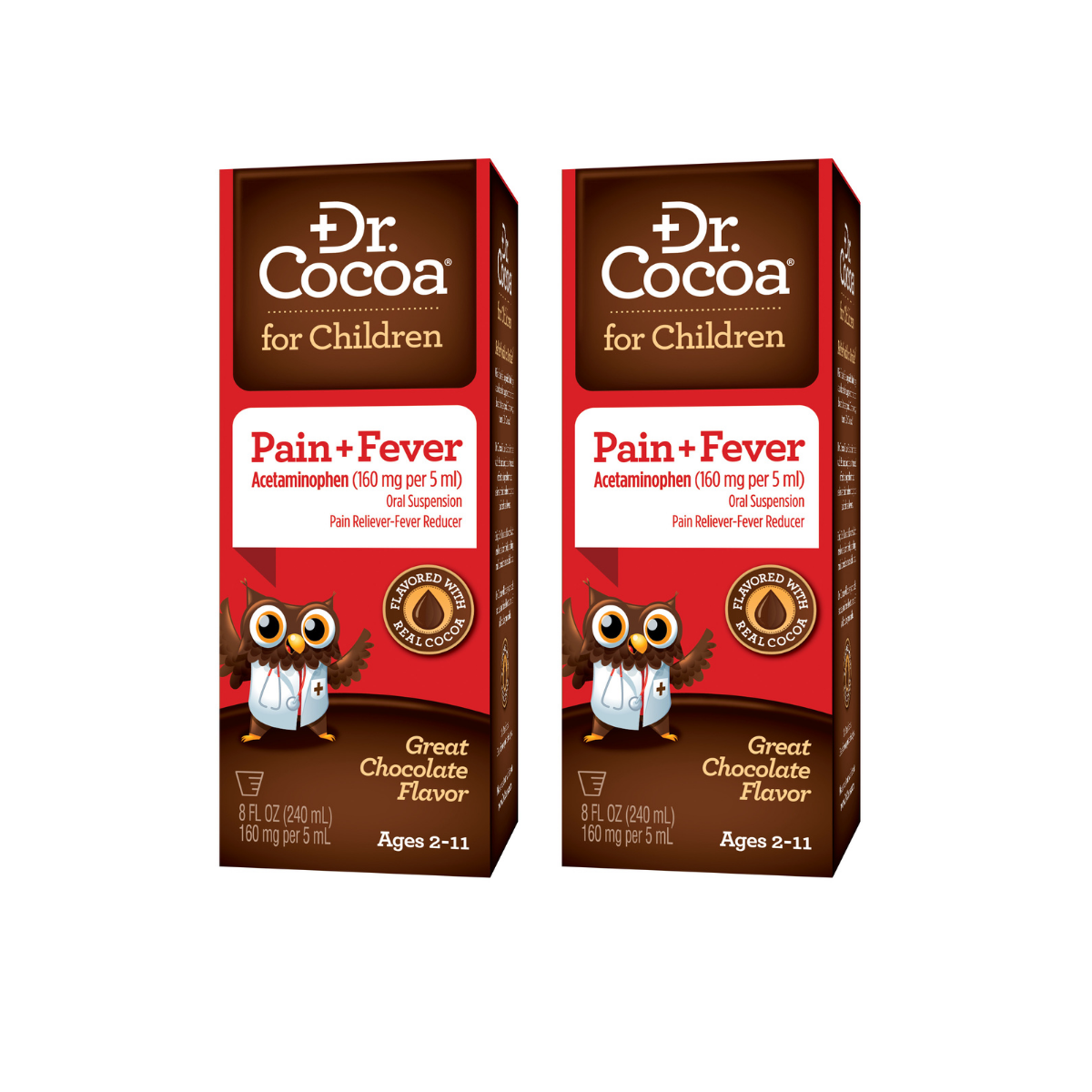 Dr. Cocoa® for Children - Pain Relief & Fever Reducer, 8 FL OZ (240mL)