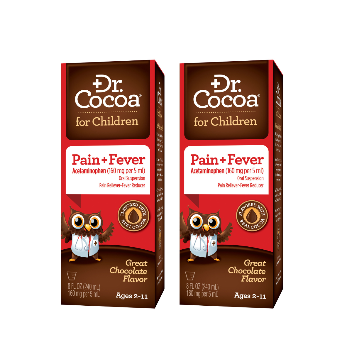 Dr. Cocoa® for Children - Pain Relief & Fever Reducer, 8 FL OZ (240mL)
