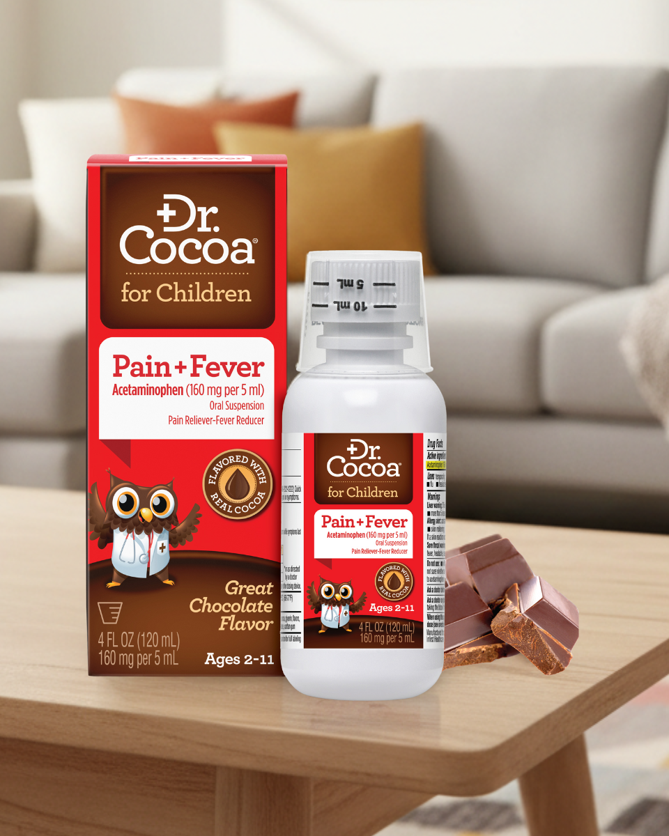 Dr. Cocoa® for Children - Pain Relief & Fever Reducer, 4 FL OZ (120mL)
